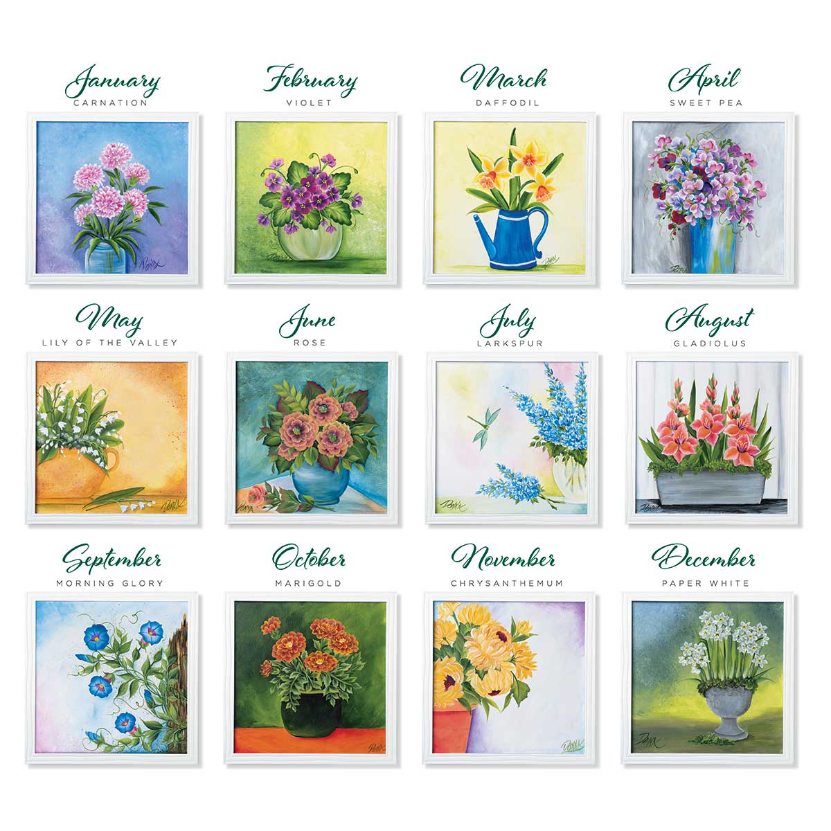 Let’s Paint with FolkArt ® One Stroke™ Kit - Flower of the Month - 99228