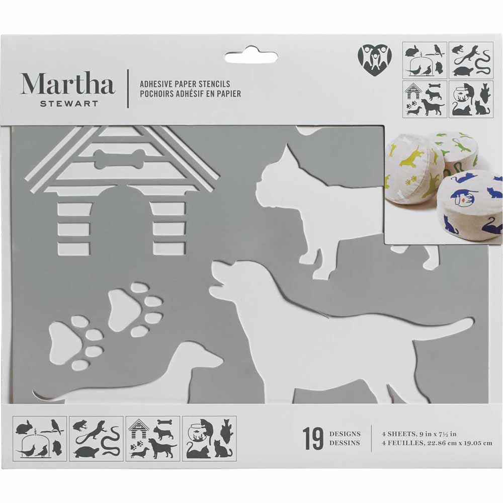 Martha Stewart ® Adhesive Paper Stencils - Pets - 6932