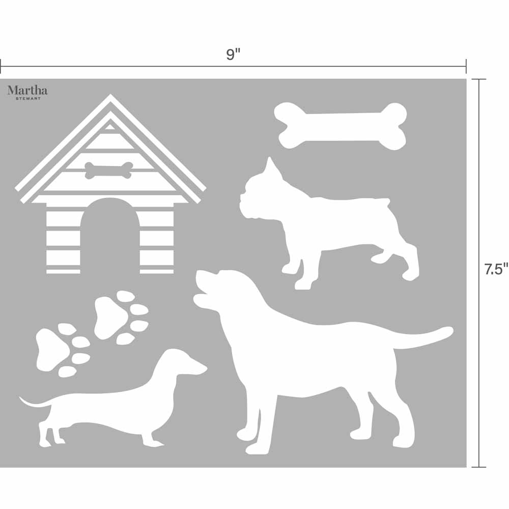 Martha Stewart ® Adhesive Paper Stencils - Pets - 6932