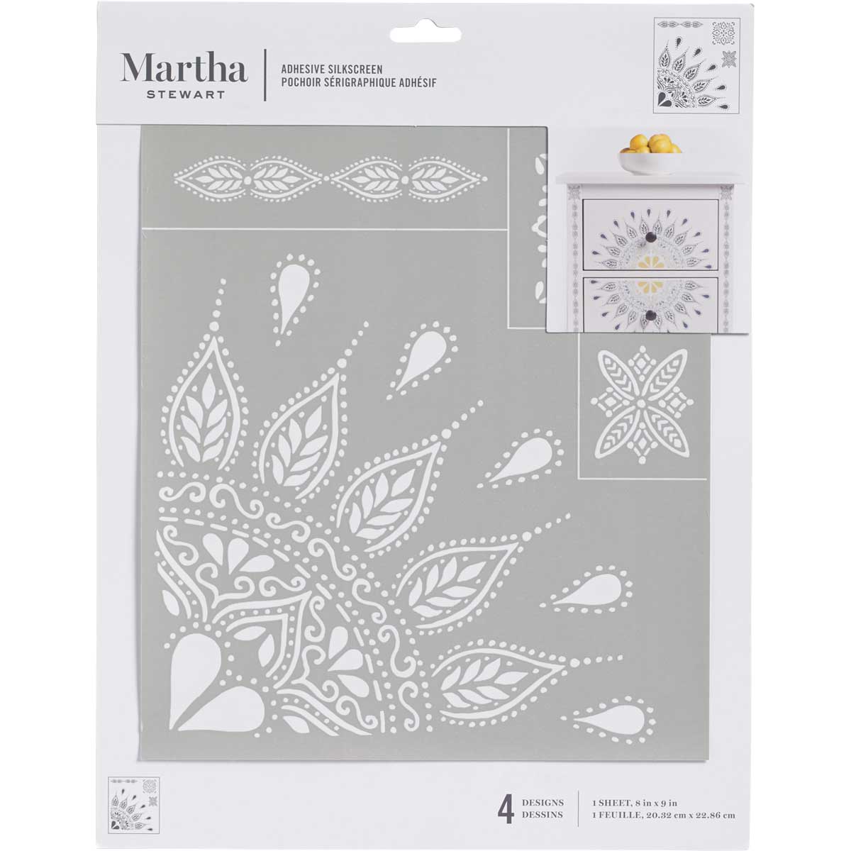 Martha Stewart ® Adhesive Silkscreen - Mandala - 5637