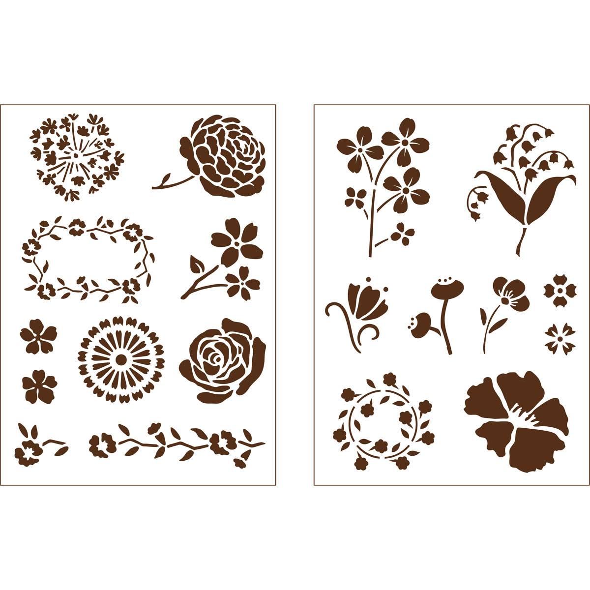Martha Stewart ® Adhesive Stencil - Blossoms - 32269