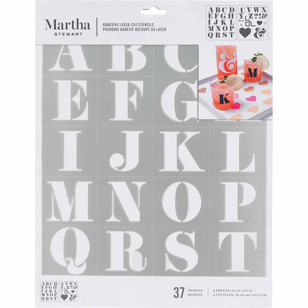 Martha Stewart ® Adhesive Stencil - Didot - 5677
