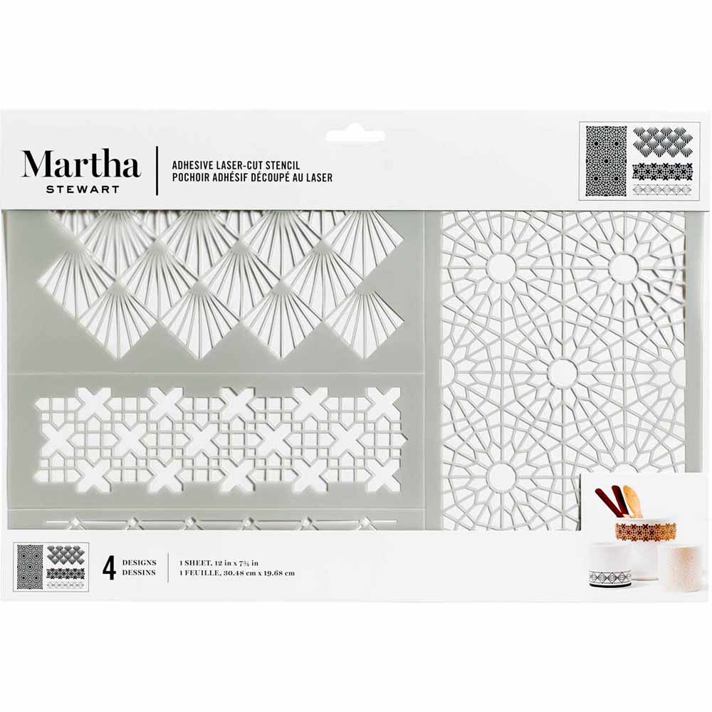 Martha Stewart ® Adhesive Stencil - Geometric - 5975