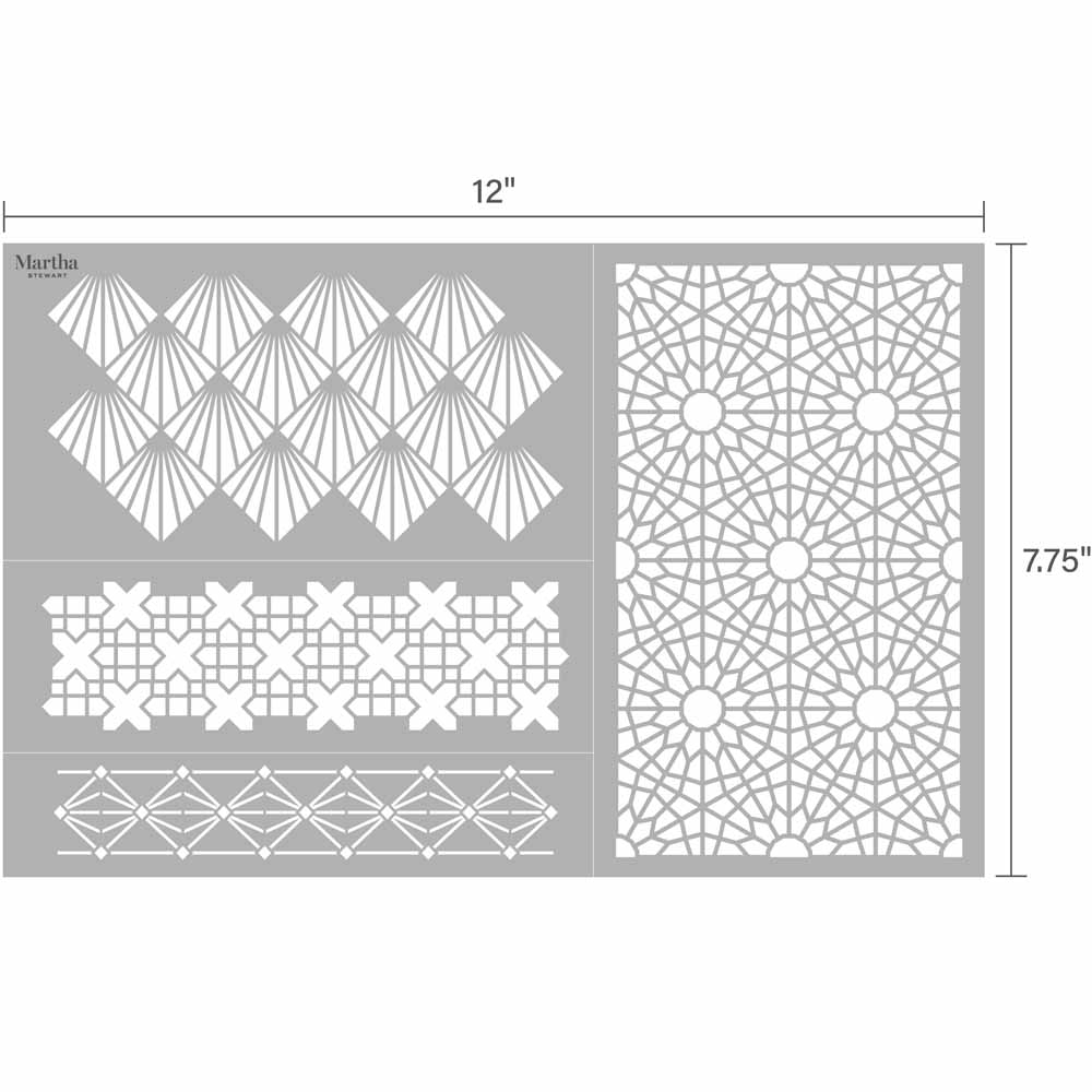 Martha Stewart ® Adhesive Stencil - Geometric - 5975