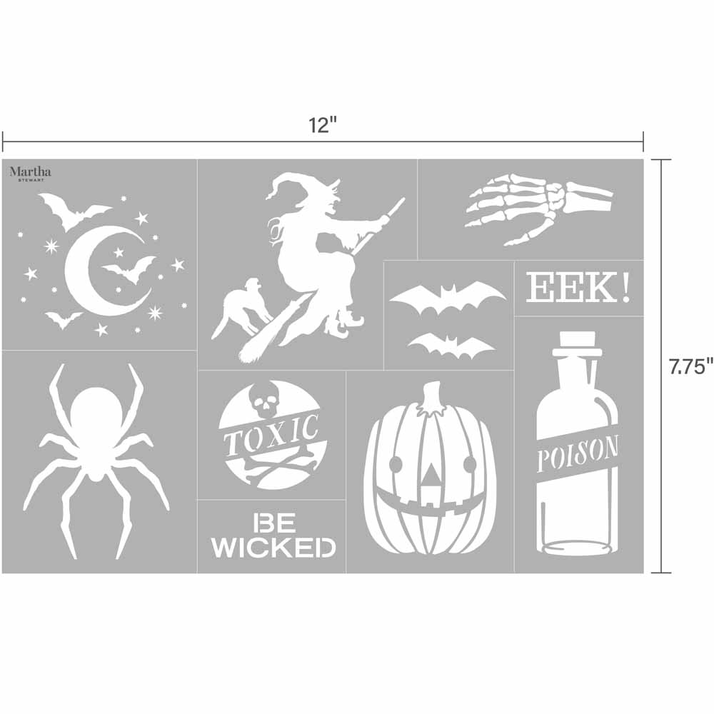 Martha Stewart ® Adhesive Stencil - Halloween - 5651