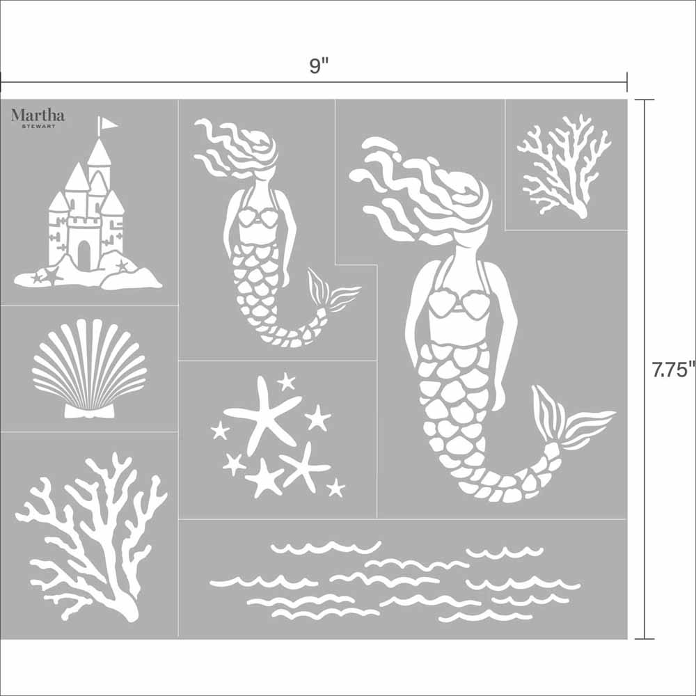 Martha Stewart ® Adhesive Stencil - Mermaid - 5693