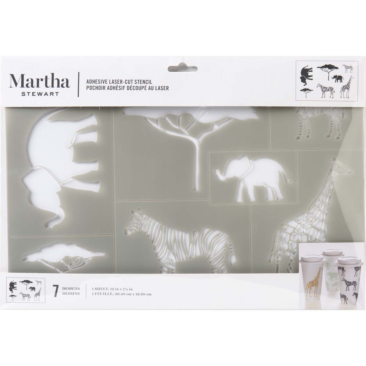 Martha Stewart ® Adhesive Stencil - Safari - 17644