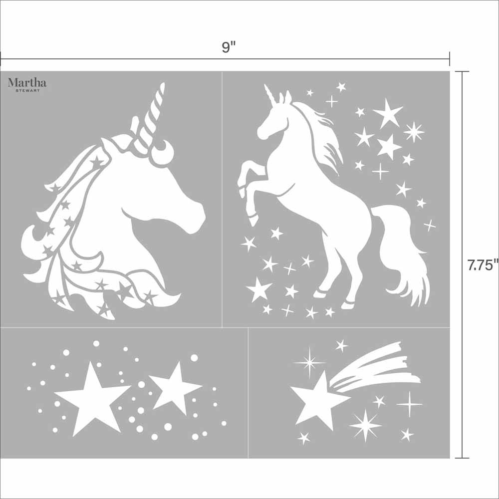 Martha Stewart ® Adhesive Stencil - Unicorn - 5691