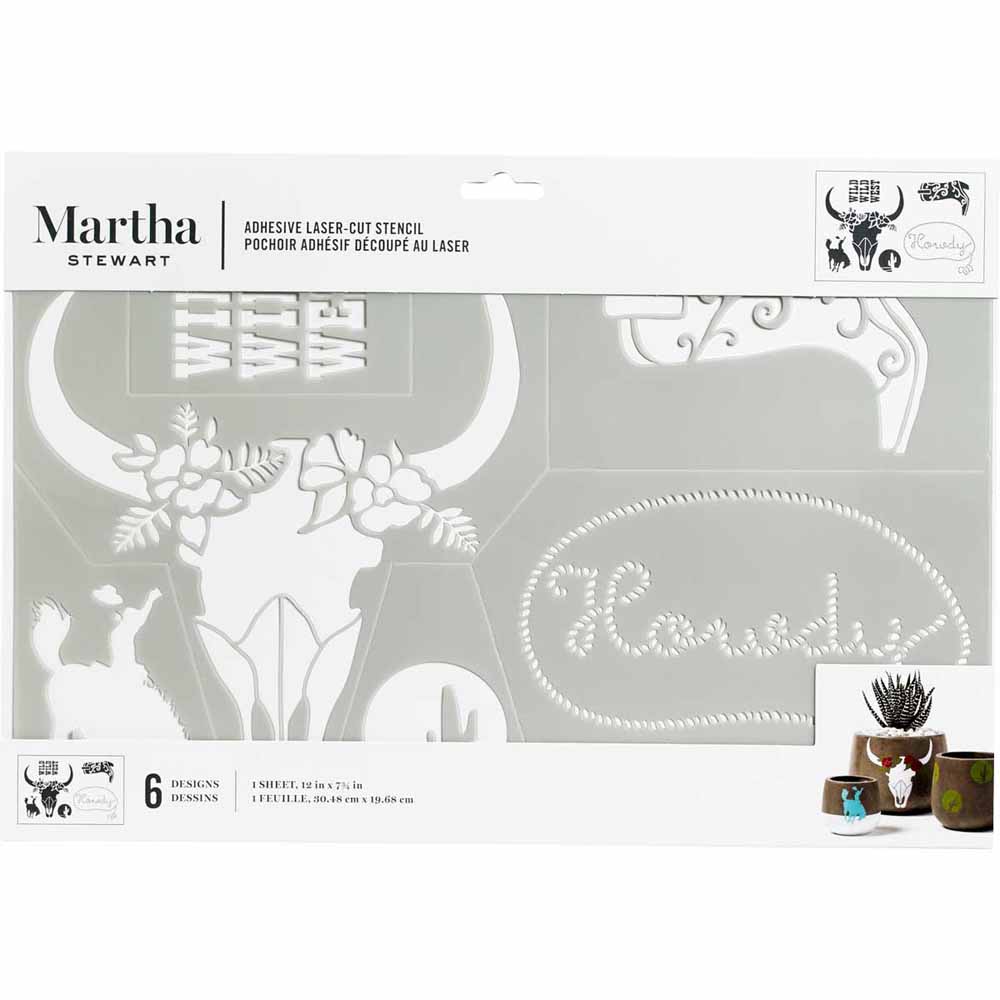 Martha Stewart ® Adhesive Stencil - Western - 5968