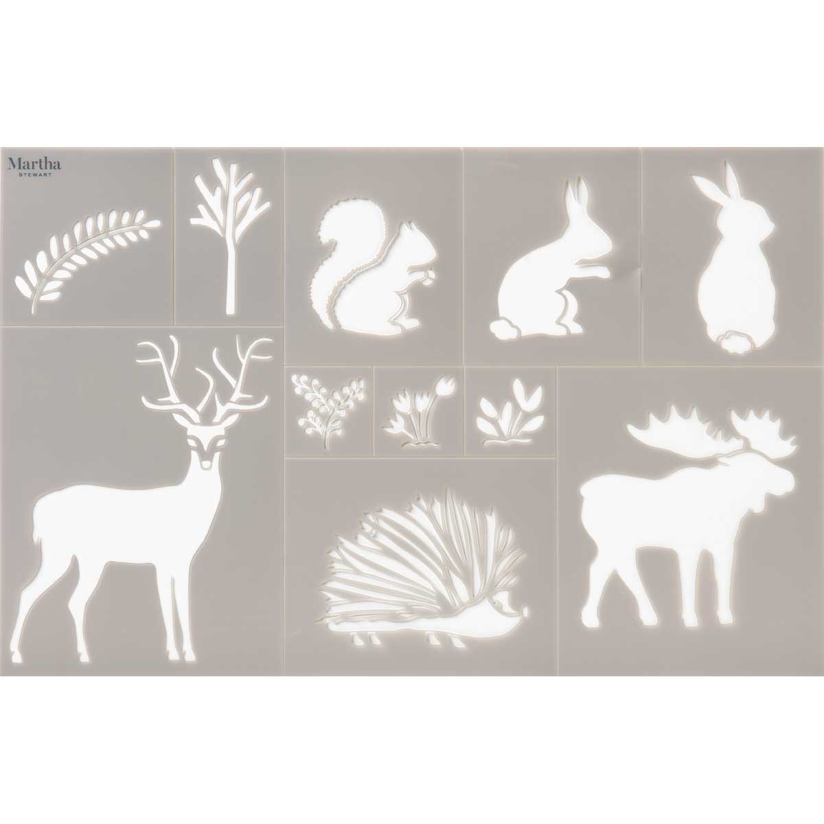 Martha Stewart ® Adhesive Stencil - Woodland Animals - 17643