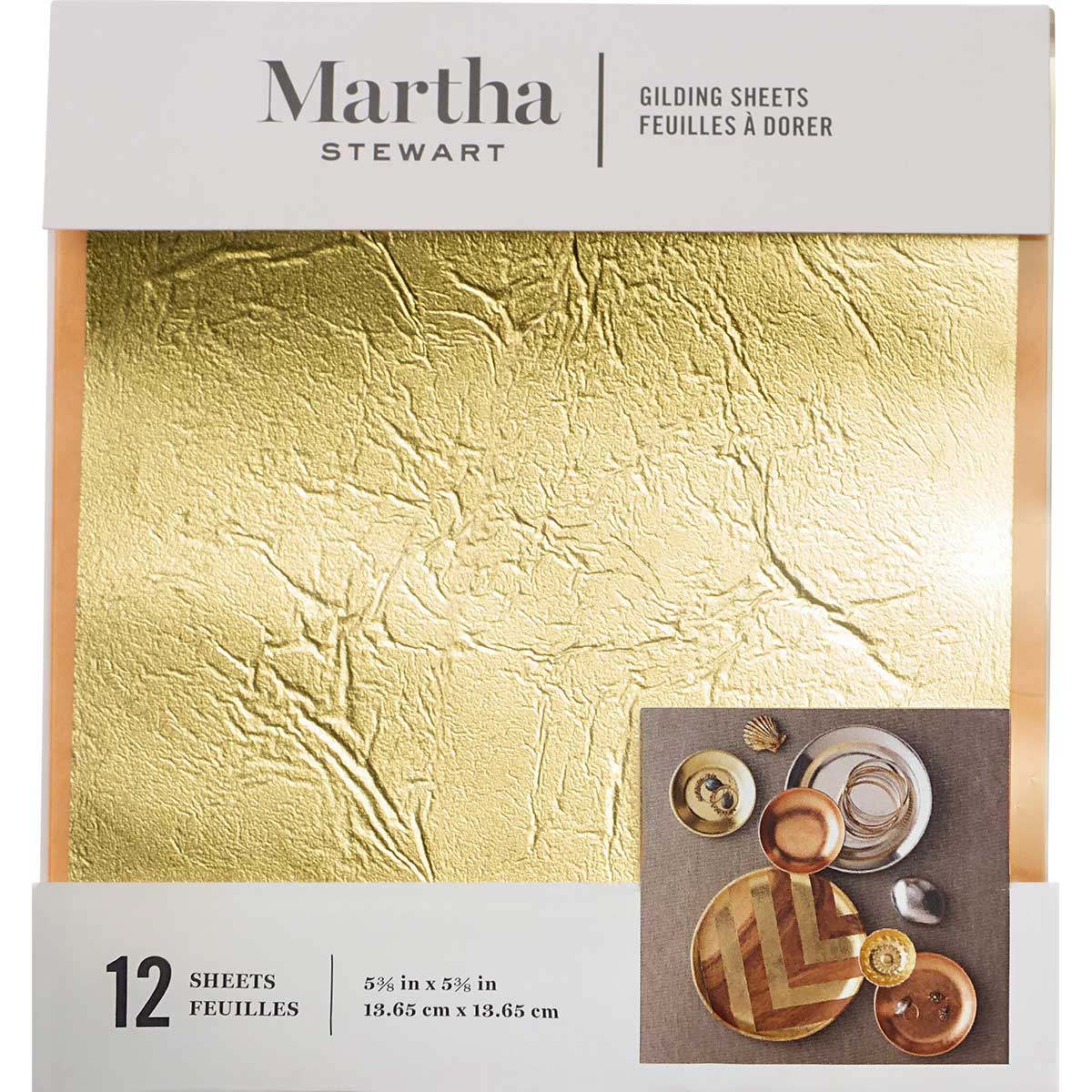 Martha Stewart ® Gilding Sheets - Gold, 12 pc. - 33317