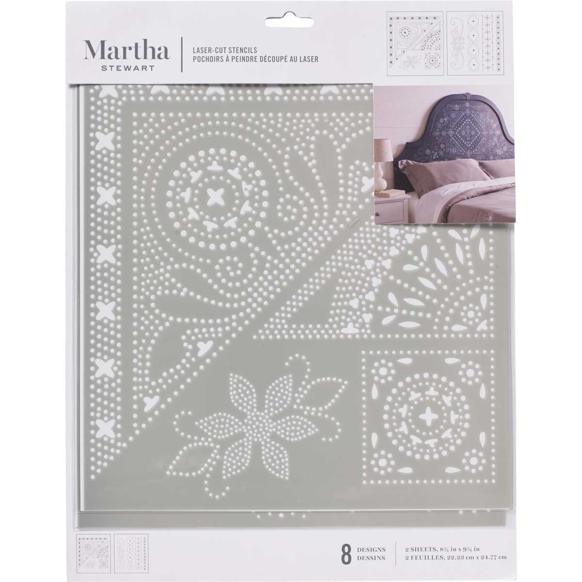 Martha Stewart ® Laser-Cut Stencil - Batik - 17649