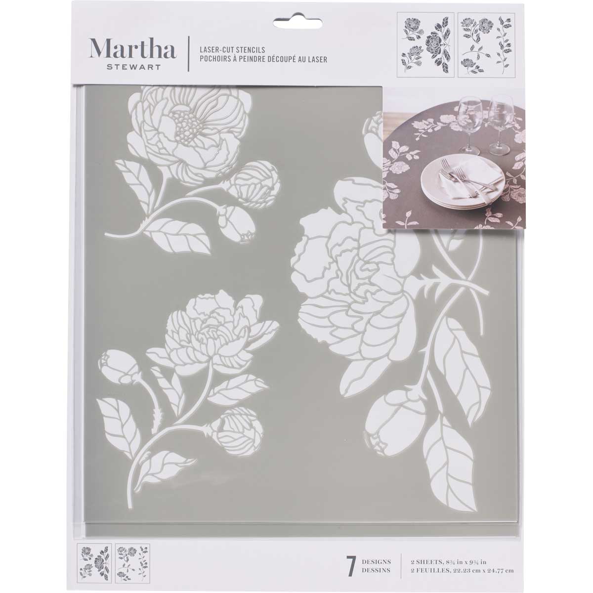 Martha Stewart ® Laser-Cut Stencil - Floral - 17651