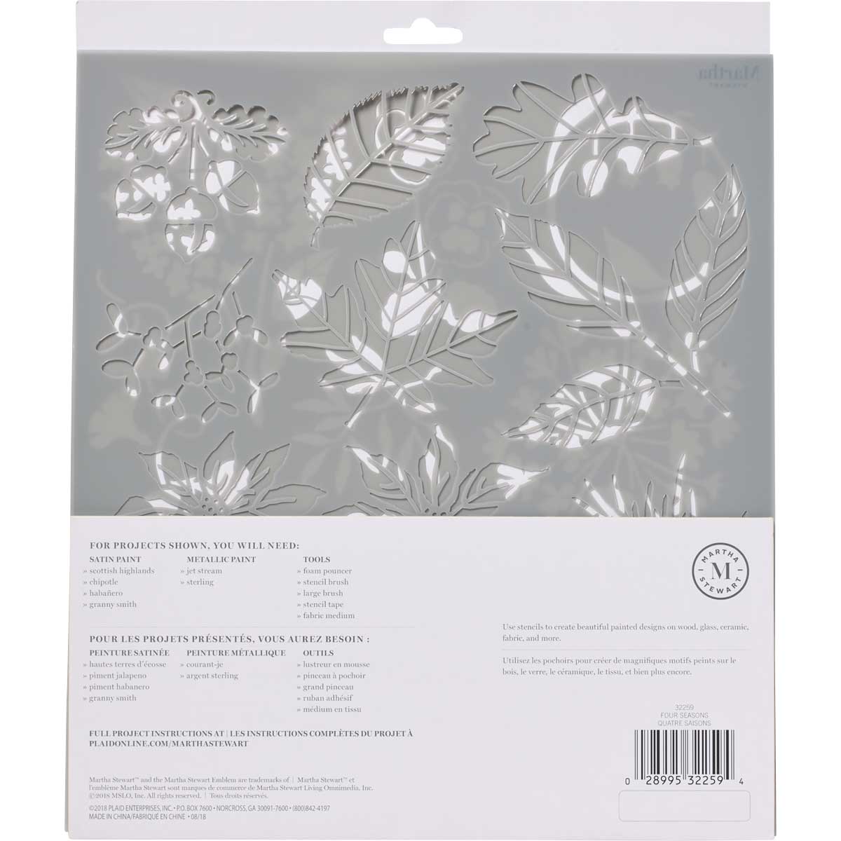 Martha Stewart ® Laser-Cut Stencil - Four Seasons - 32259