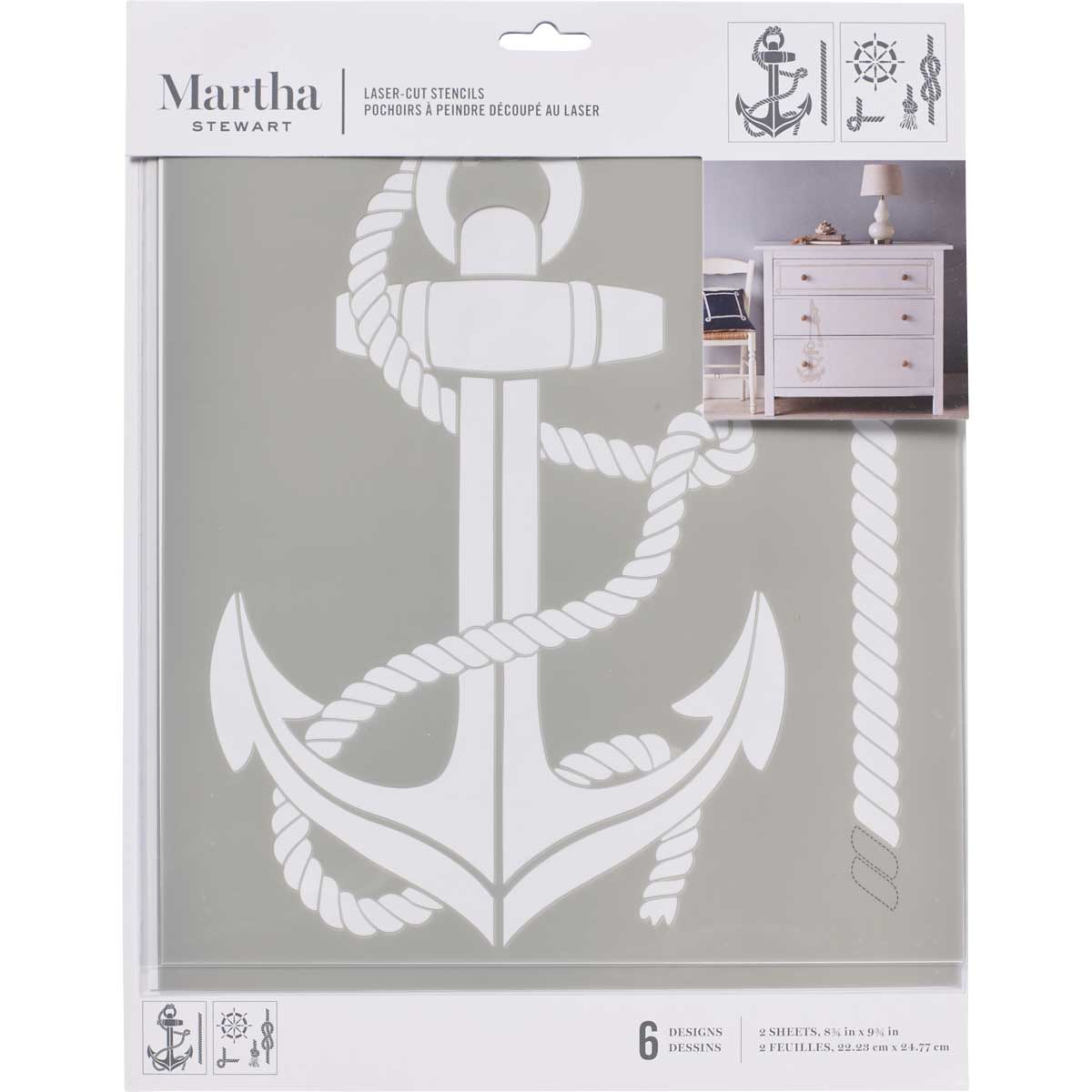 Martha Stewart ® Laser-Cut Stencil - Nautical - 17646