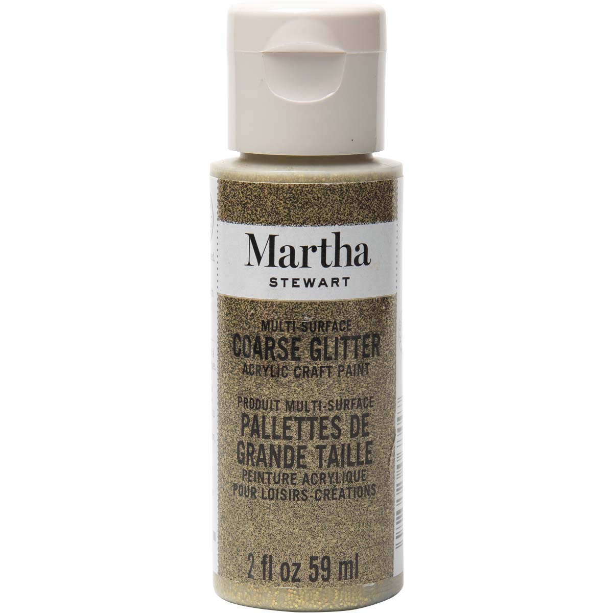 Martha Stewart ® Multi-Surface Coarse Glitter Acrylic Craft Paint - Florentine Gold, 2 oz. - 32961CA