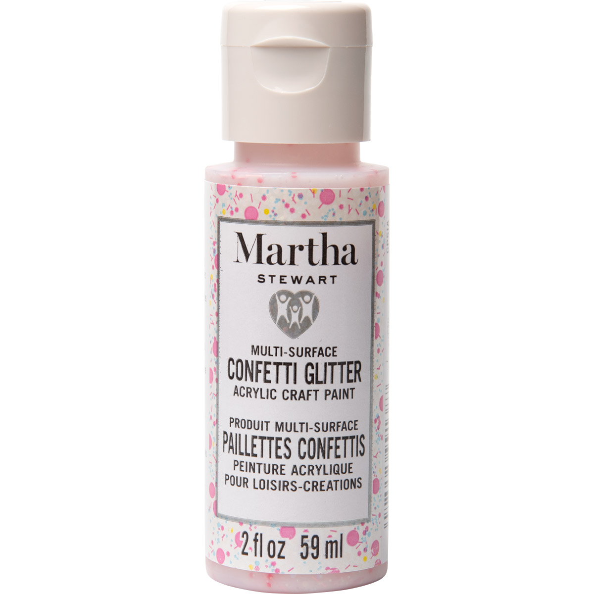 Martha Stewart ® Multi-Surface Confetti Glitter Acrylic Craft Paint CPSIA - Opal Sunrise, 2 oz. - 99
