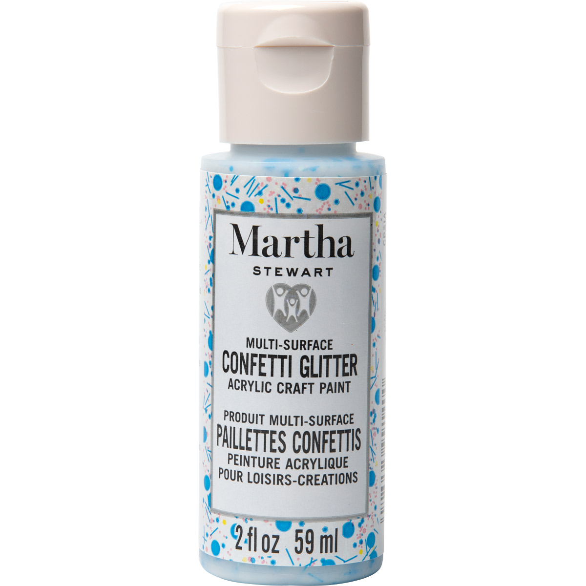 Martha Stewart ® Multi-Surface Confetti Glitter Acrylic Craft Paint CPSIA - Sapphire Celebrations, 2