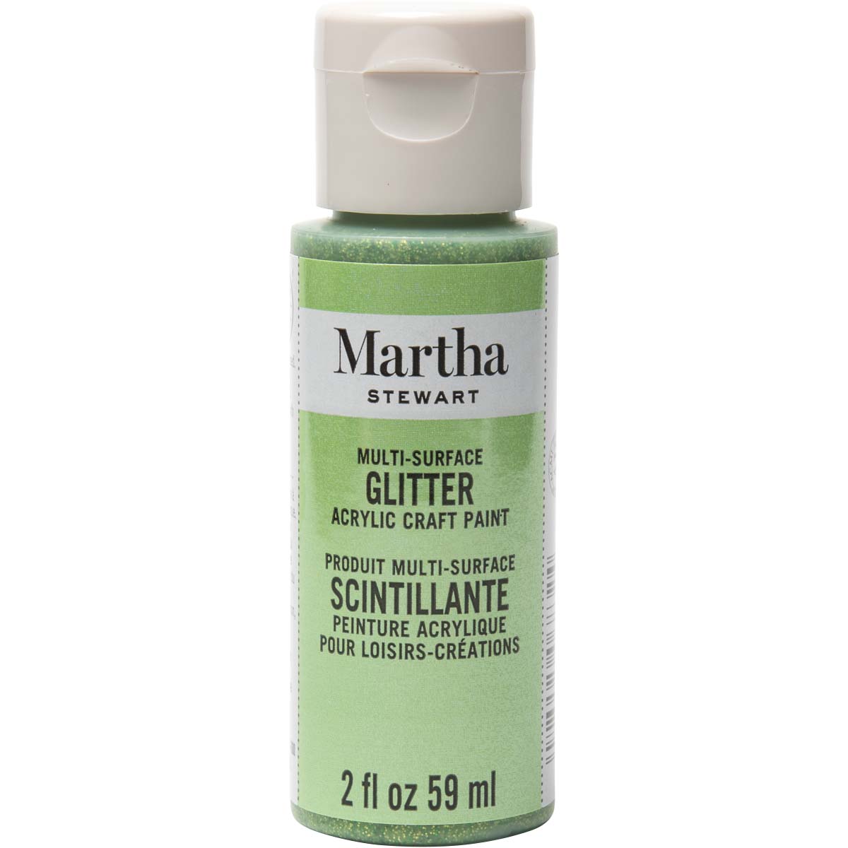 Martha Stewart ® Multi-Surface Glitter Acrylic Craft Paint - Peridot, 2 oz. - 32160CA