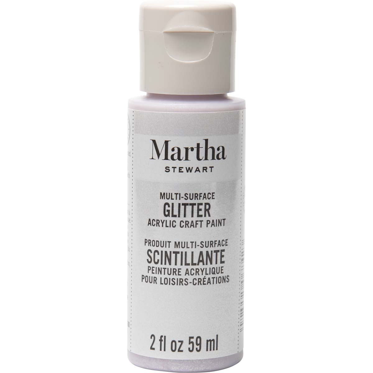 Martha Stewart ® Multi-Surface Glitter Acrylic Craft Paint - Sugar Cube, 2 oz. - 32185CA