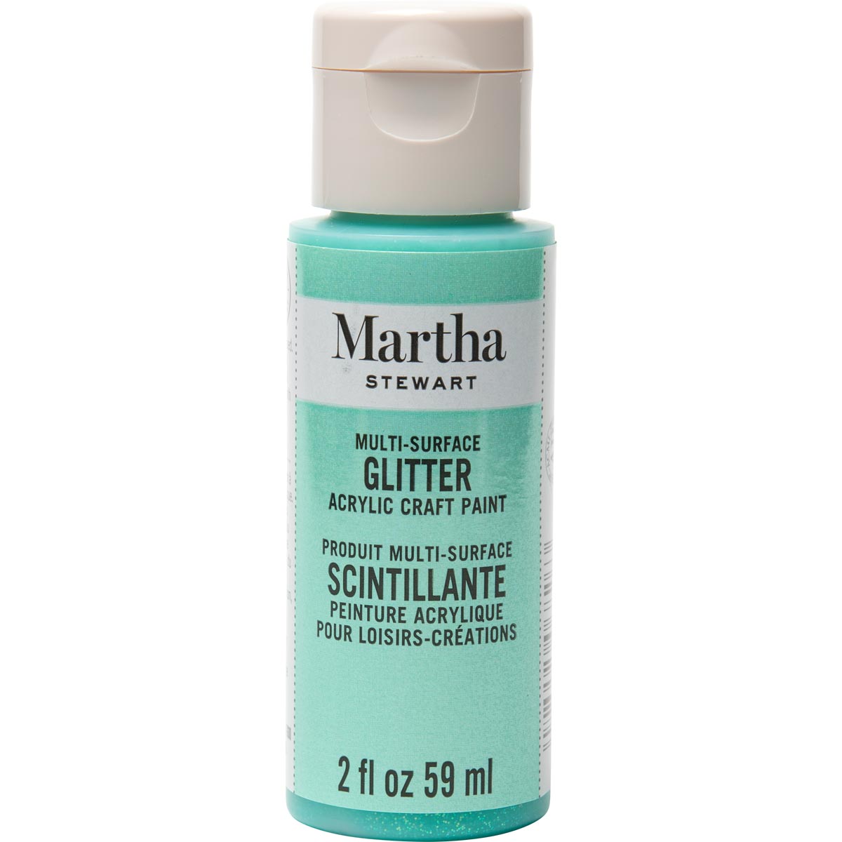 Martha Stewart ® Multi-Surface Glitter Acrylic Craft Paint - Wintermint, 2 oz. - 32147CA