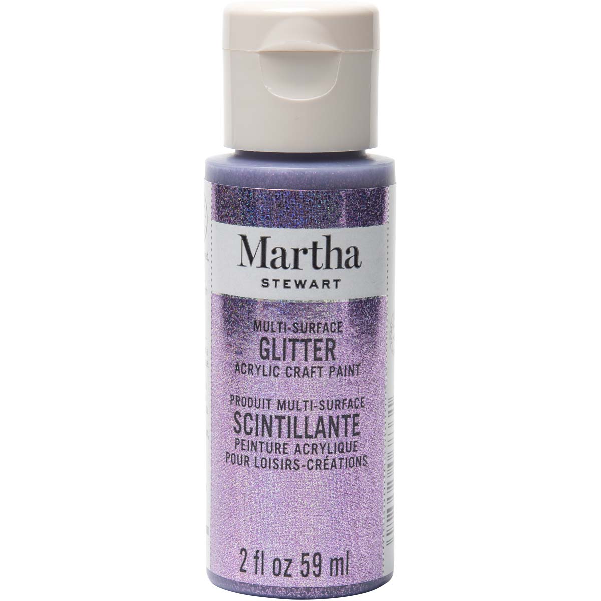 Martha Stewart ® Multi-Surface Glitter Acrylic Craft Paint - Charoite, 2 oz. - 32161CA