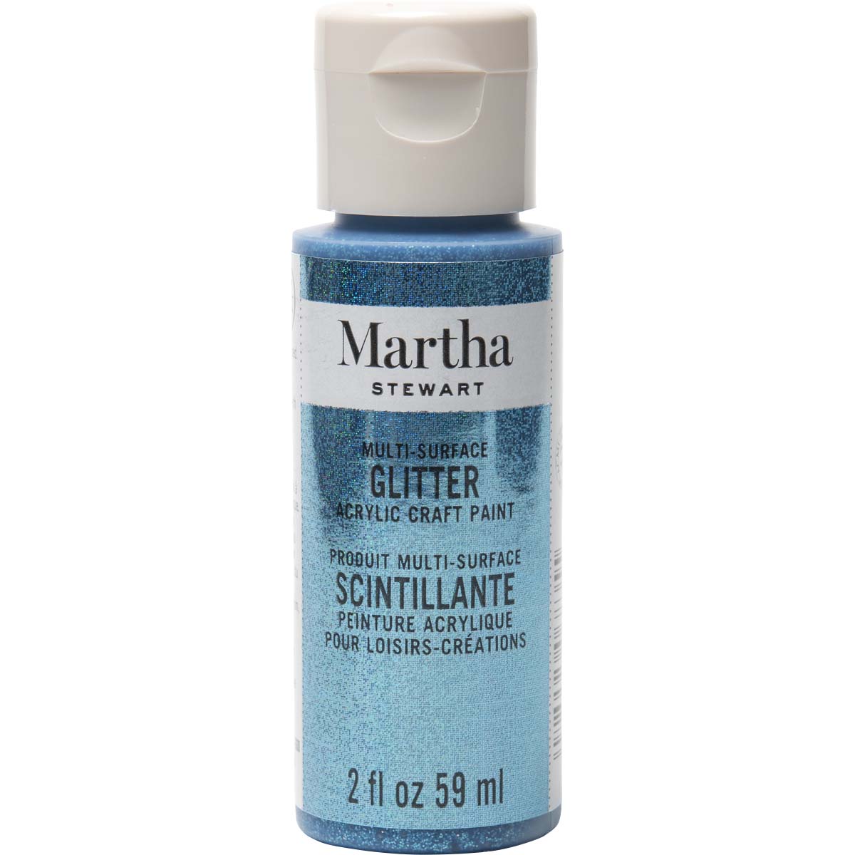 Martha Stewart ® Multi-Surface Glitter Acrylic Craft Paint - Lapis Lazuli, 2 oz. - 32167CA