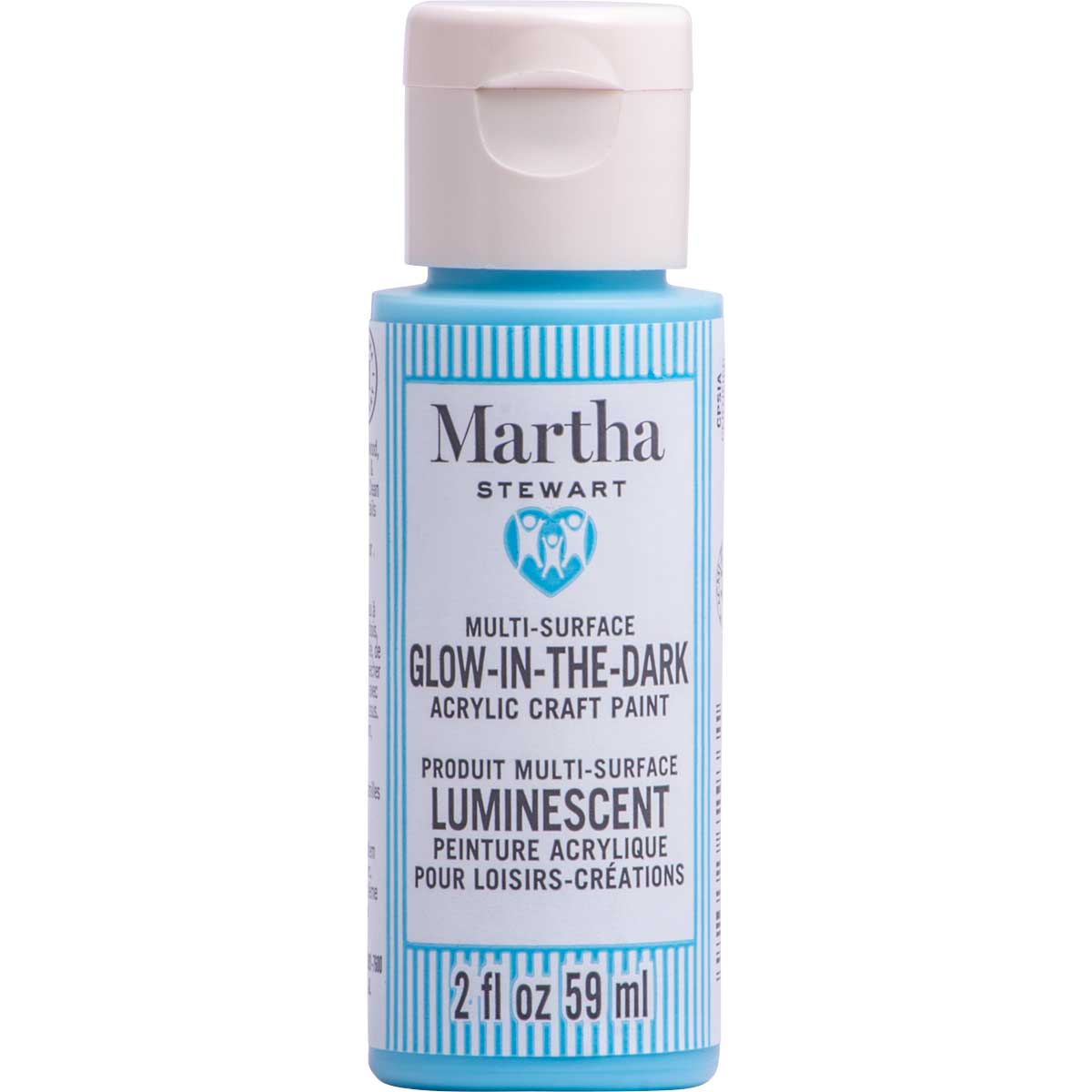 Martha Stewart ® Multi-Surface Glow-in-the-Dark Acrylic Craft Paint CPSIA - Blue Whale, 2 oz. - 7293