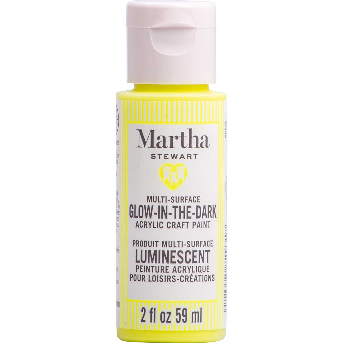 Martha Stewart ® Multi-Surface Glow-in-the-Dark Acrylic Craft Paint CPSIA - Chartreuse, 2 oz. - 7293