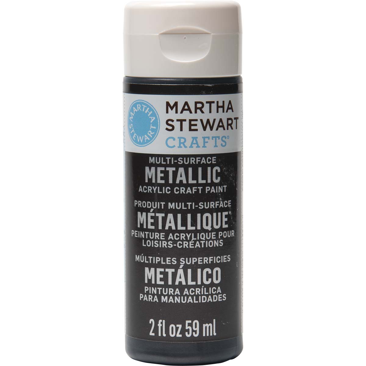 Martha Stewart ® Multi-Surface Metallic Acrylic Craft Paint - Black Nickel, 2 oz. - 32989CA