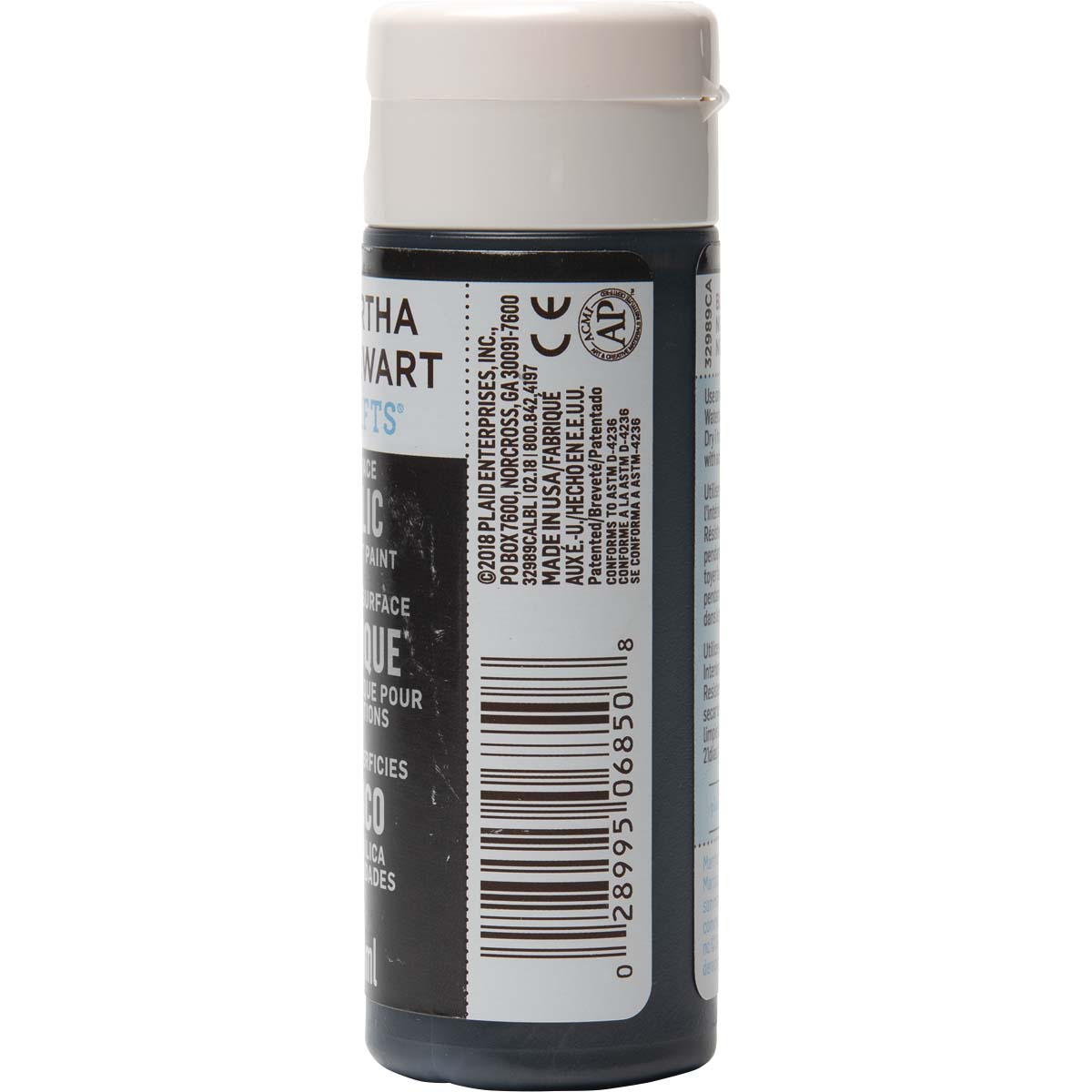Martha Stewart ® Multi-Surface Metallic Acrylic Craft Paint - Black Nickel, 2 oz. - 32989CA