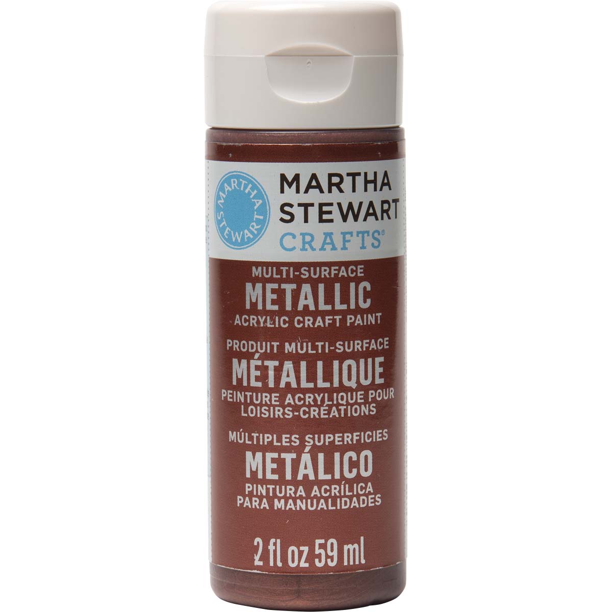Martha Stewart ® Multi-Surface Metallic Acrylic Craft Paint - Rust, 2 oz. - 32110CA