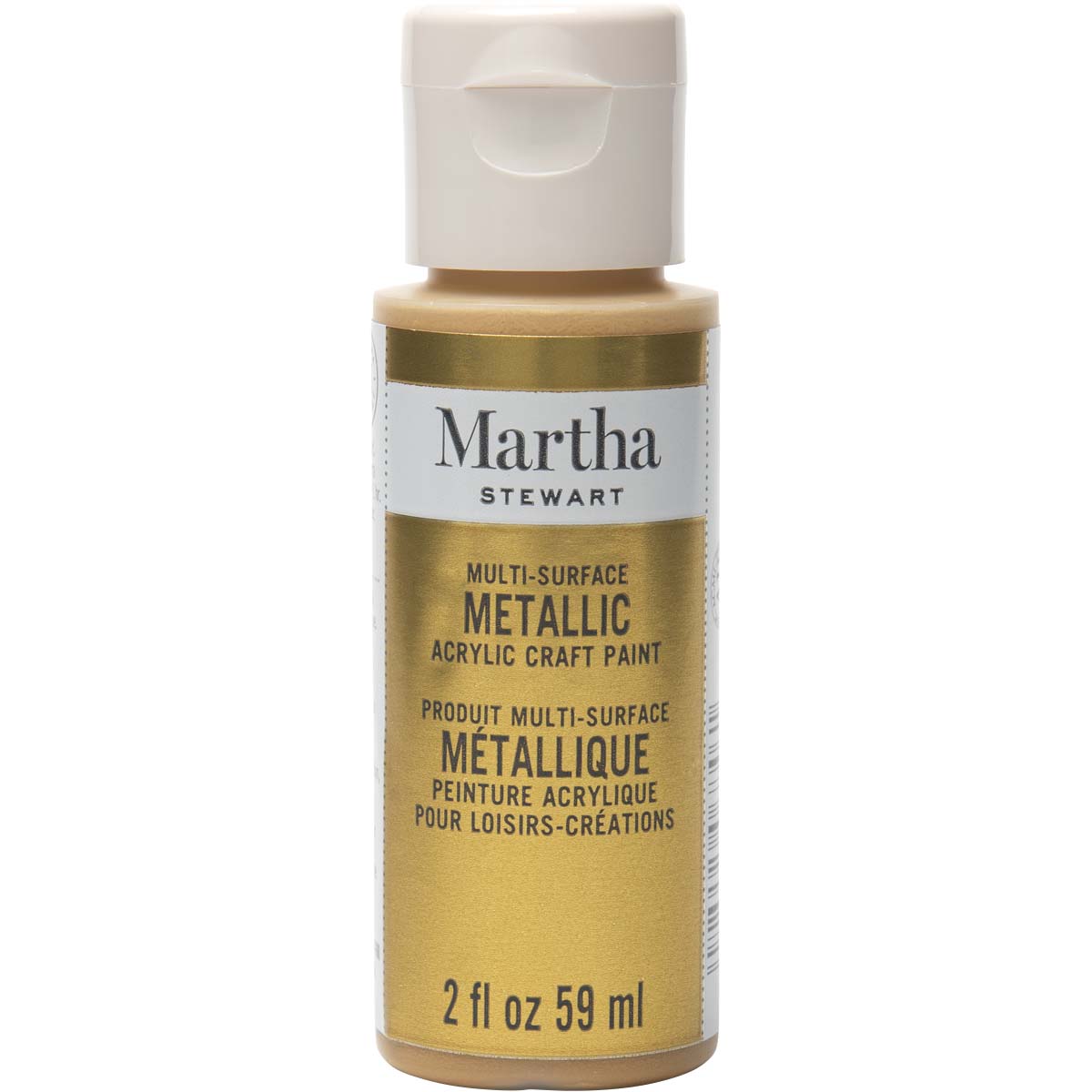 Martha Stewart ® Multi-Surface Metallic Acrylic Craft Paint - Yellow Gold, 2 oz. - 32105CA