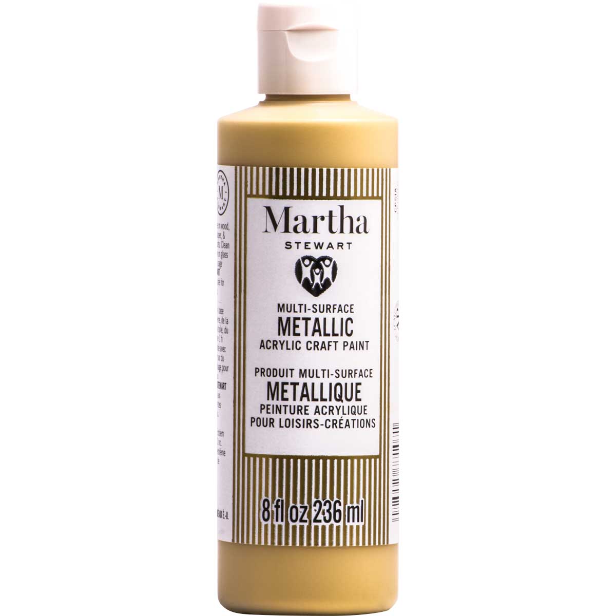 Martha Stewart ® Multi-Surface Metallic Acrylic Craft Paint CPSIA - Royal Gold, 8 oz. - 77107