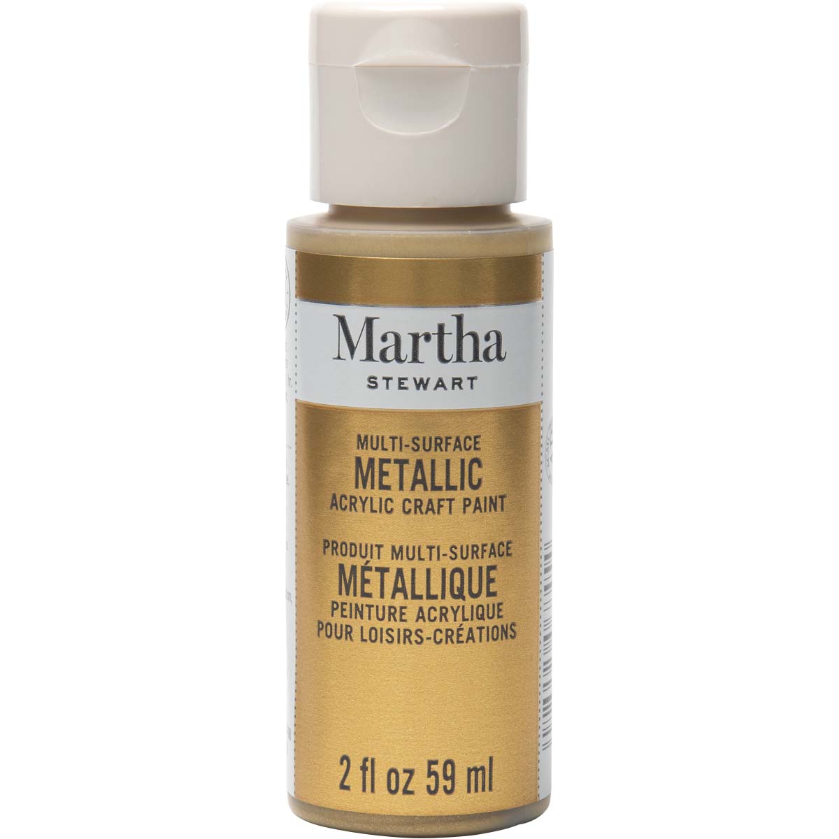 Martha Stewart ® Multi-Surface Metallic Acrylic Craft Paint - Gold, 2 oz. - 32103CA