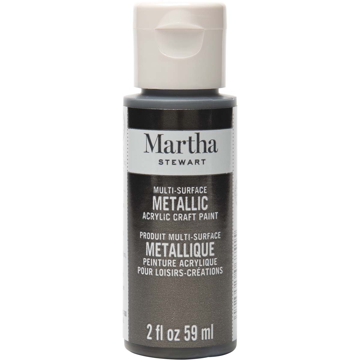 Martha Stewart ® Multi-Surface Metallic Acrylic Craft Paint - Gunmetal, 2 oz. - 32990CA
