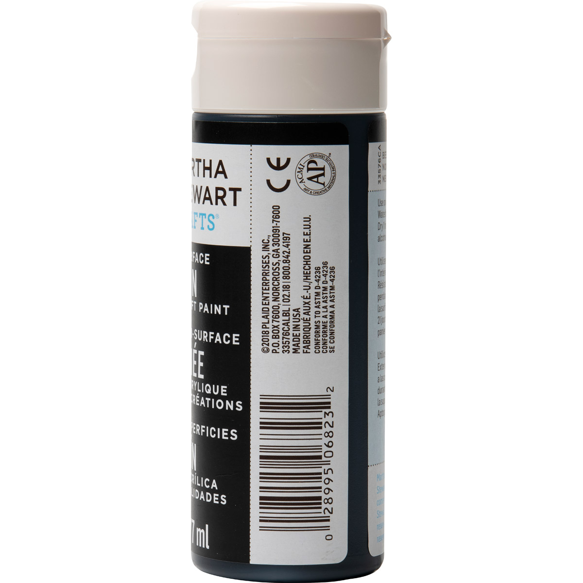 Martha Stewart ® Multi-Surface Metallic Acrylic Craft Paint - Beetle Black, 6 oz. - 33576CA