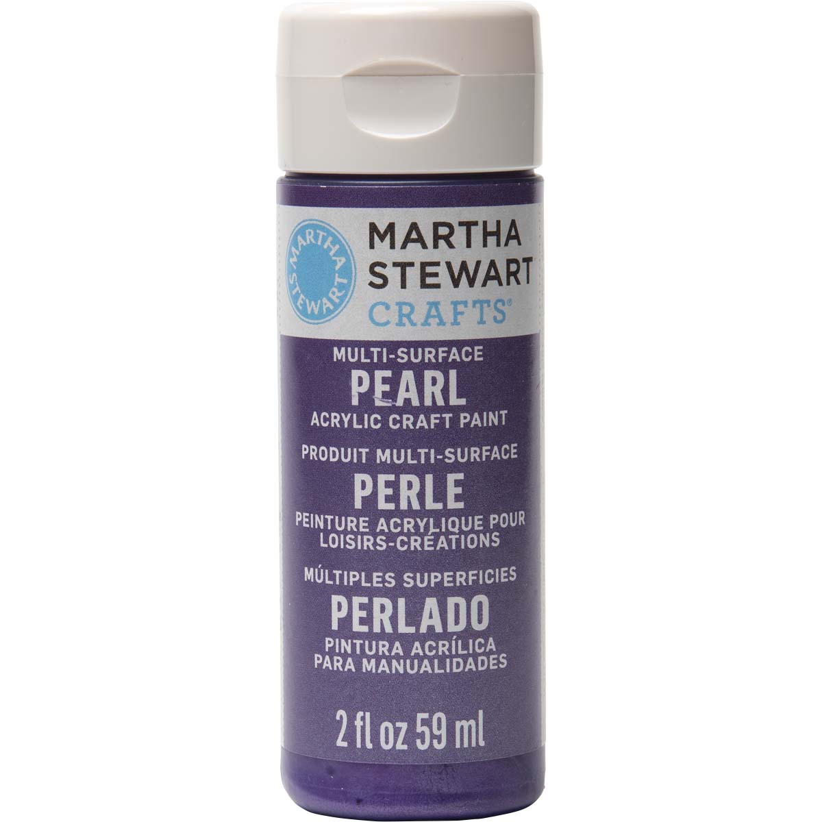 Martha Stewart ® Multi-Surface Pearl Acrylic Craft Paint - Purple Martin, 2 oz. - 32119CA