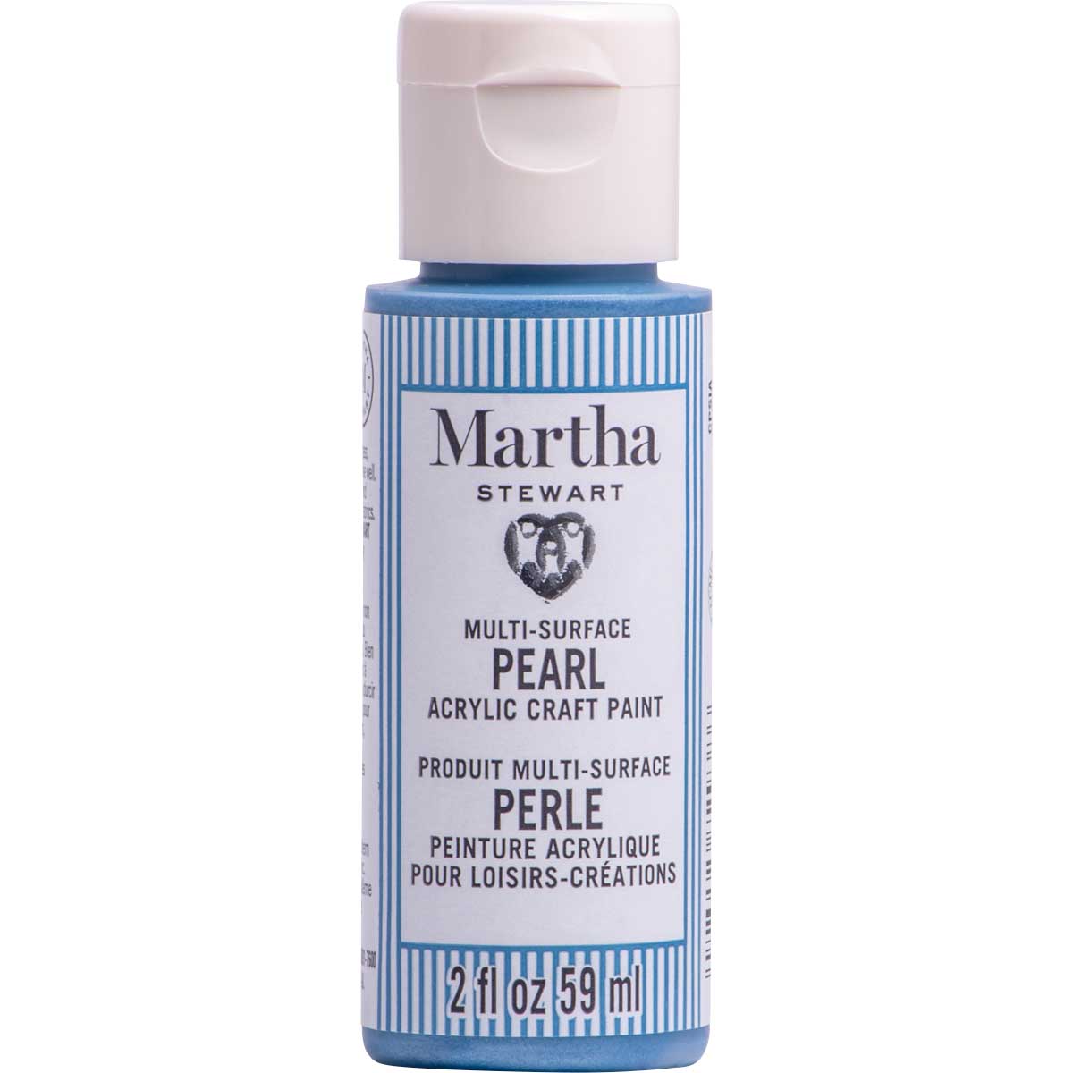 Martha Stewart ® Multi-Surface Pearl Acrylic Craft Paint CPSIA - Frost Blue, 2 oz. - 72938