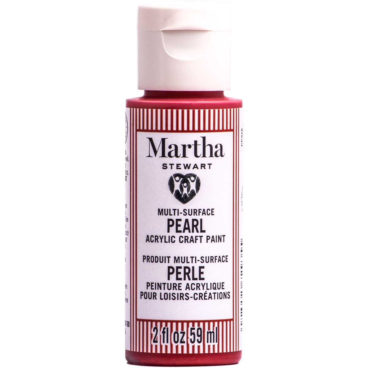Martha Stewart ® Multi-Surface Pearl Acrylic Craft Paint CPSIA - Red Satine, 2 oz. - 72935