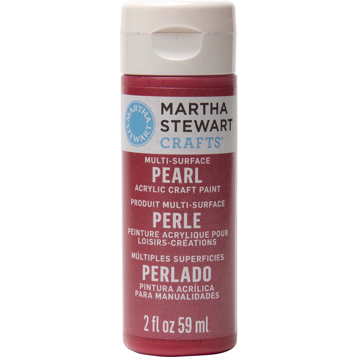 Martha Stewart ® Multi-Surface Pearl Acrylic Craft Paint - Holly Berry, 2 oz. - 32113CA
