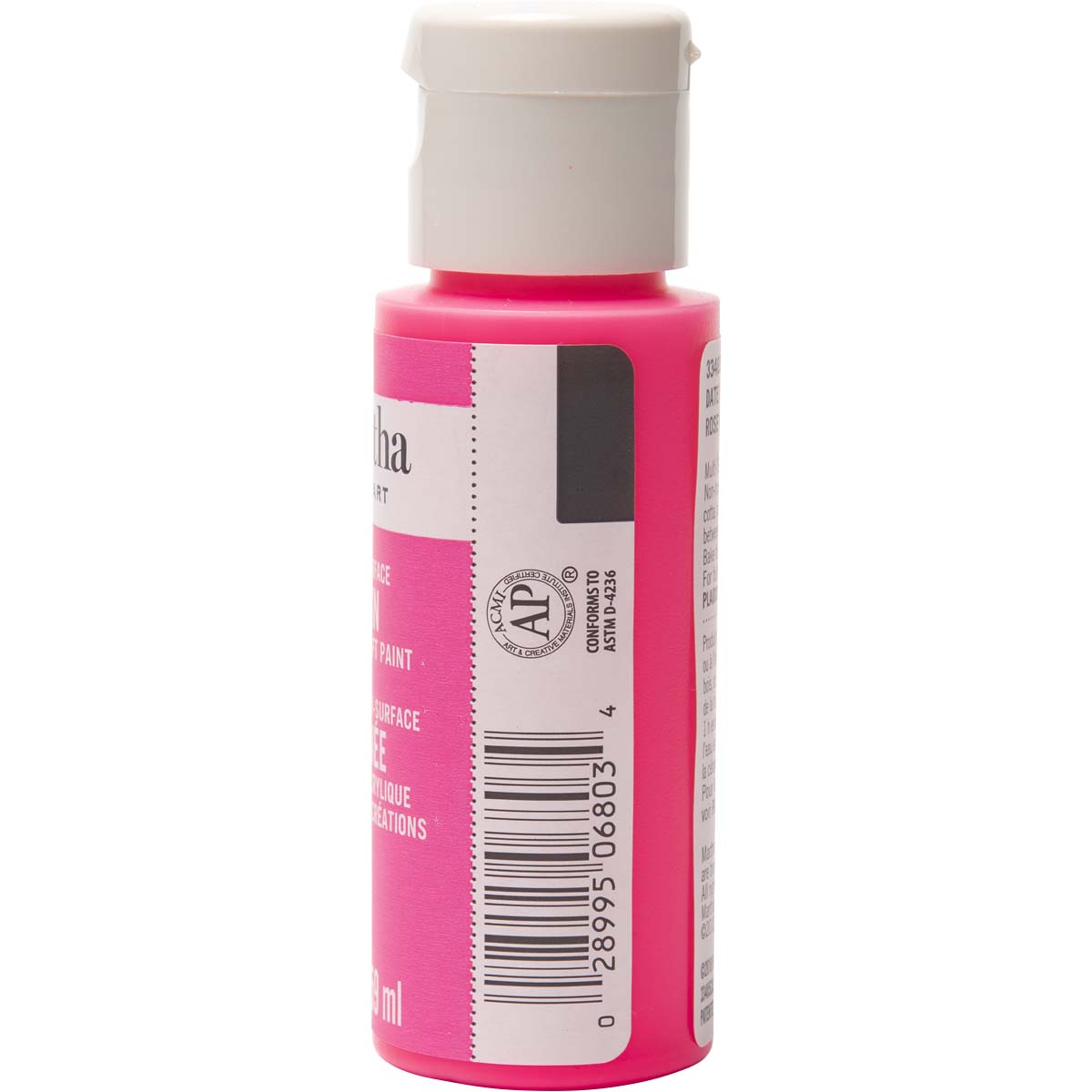 Martha Stewart ® Multi-Surface Satin Acrylic Craft Paint - Date Night Pink, 2 oz. - 33485CA