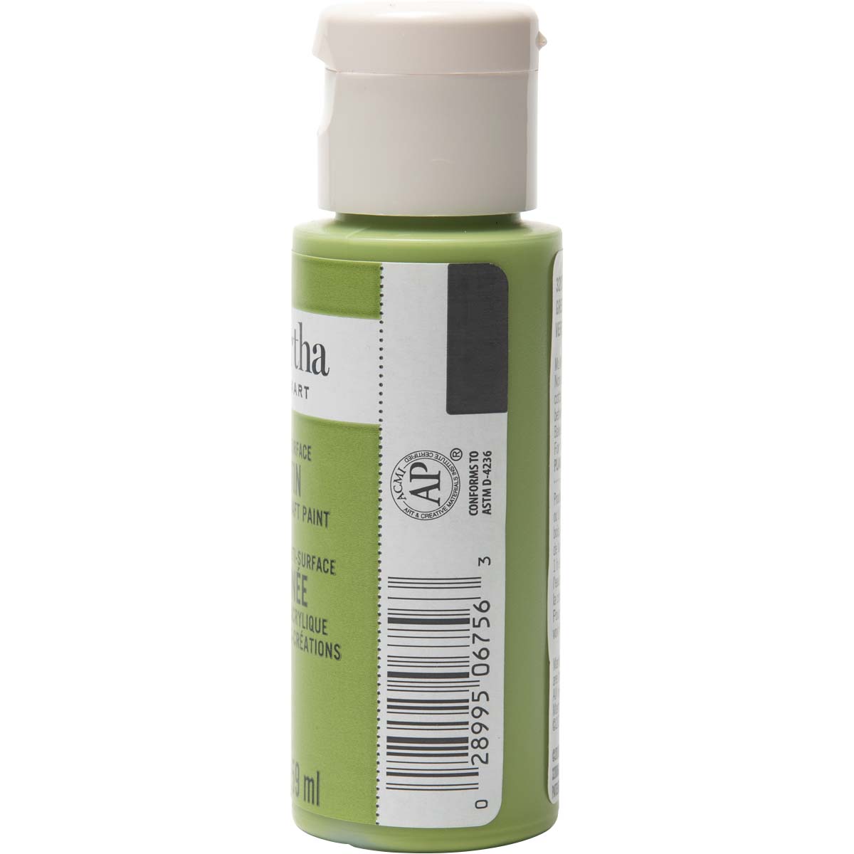 Martha Stewart ® Multi-Surface Satin Acrylic Craft Paint - Green Olive, 2 oz. - 32006CA