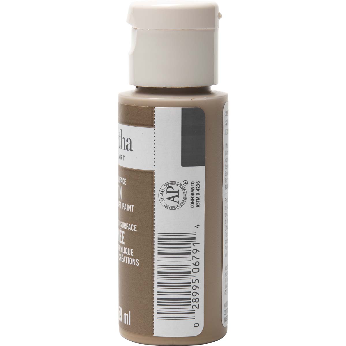 Martha Stewart ® Multi-Surface Satin Acrylic Craft Paint - Sycamore Bark, 2 oz. - 32071CA