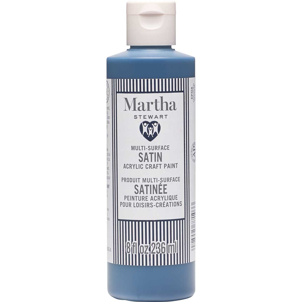 Martha Stewart ® Multi-Surface Satin Acrylic Craft Paint CPSIA - Deep Sea Blue, 8 oz. - 77103