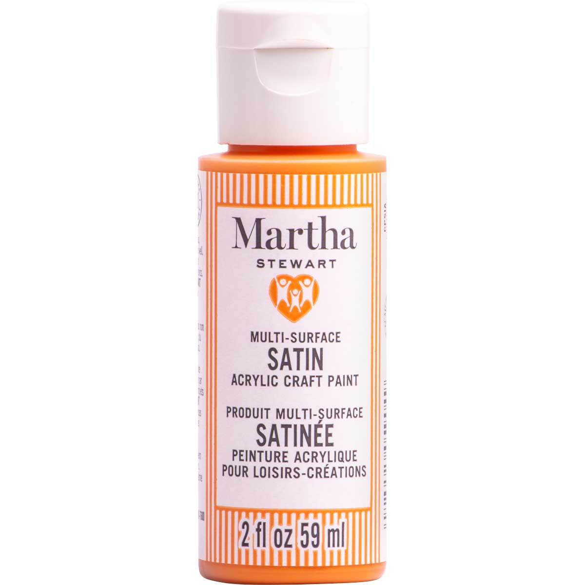 Martha Stewart ® Multi-Surface Satin Acrylic Craft Paint CPSIA - Orange Floatie, 2 oz. - 5904