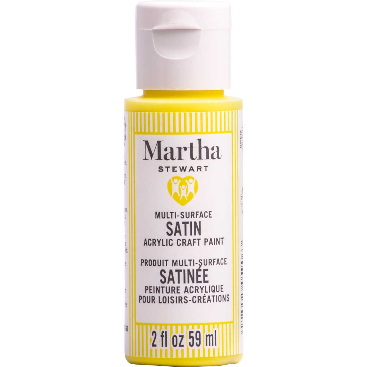 Martha Stewart ® Multi-Surface Satin Acrylic Craft Paint CPSIA - Sunshine Yellow, 2 oz. - 5906