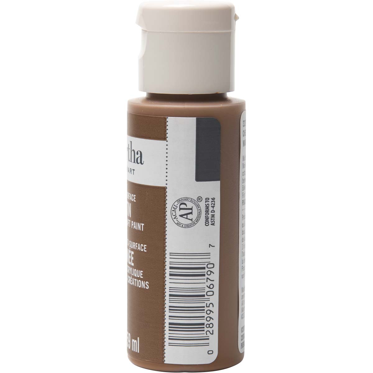 Martha Stewart ® Multi-Surface Satin Acrylic Craft Paint - Chestnut Brown, 2 oz. - 32070CA