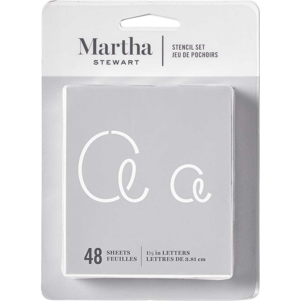 Martha Stewart ® Paper Stencil Set - Looped Script Alphabet, 48 pc. - 32273