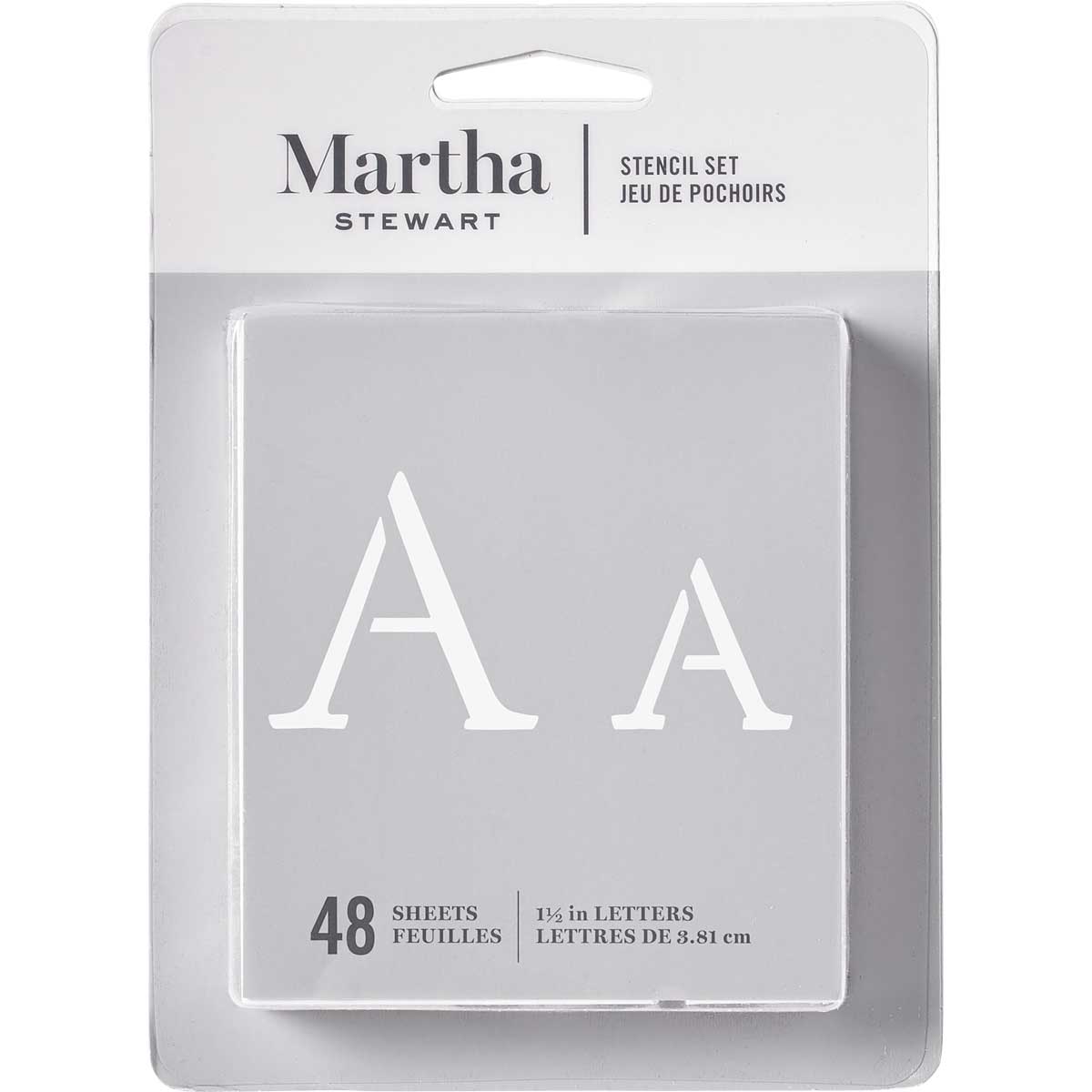Martha Stewart ® Paper Stencil Set - Monogram Serif Alphabet, 48 pc. - 32277